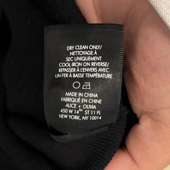 Alice + Olivia Black Silver Darina Embellished Tank Mini Dress Size XS - Picture 7 of 8